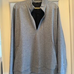 Men's Lululemon Quarter-Zip Waffle Sweater - Grey